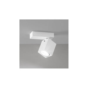 Applique a led ODDY orientabile quadrata Bianca da 1xGu10 Perenz