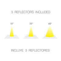 Applique a led orientabile cilindrica 7Watt Plus-Tricolor Nero