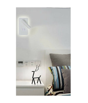 Applique A Muro 6 W Doppia Fonte Luminosa Led Cob Smd Luce 6500k 3000k 4000k E20  -bianco Freddo      -