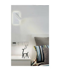 Applique A Muro 6 W Doppia Fonte Luminosa Led Cob Smd Luce 6500k 3000k 4000k E20         