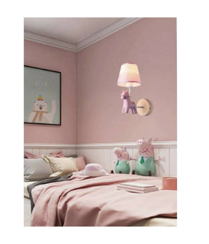 Applique A Muro Cameretta A Forma Di Cavallo In Resina E27 Lampada Muro Lume E49         