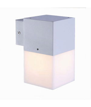 Applique A Muro Per Esterno Lampada Da Parete In Alluminio Attacco E27 Ip44 B160  Bianco       
