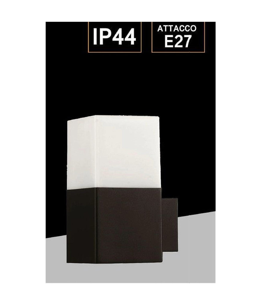 Applique A Muro Per Esterno Lampada Da Parete In Alluminio Attacco E27 Ip44 B160         