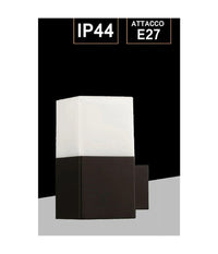 Applique A Muro Per Esterno Lampada Da Parete In Alluminio Attacco E27 Ip44 B160         