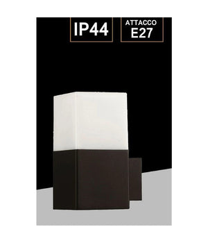 Applique A Muro Per Esterno Lampada Da Parete In Alluminio Attacco E27 Ip44 B160         