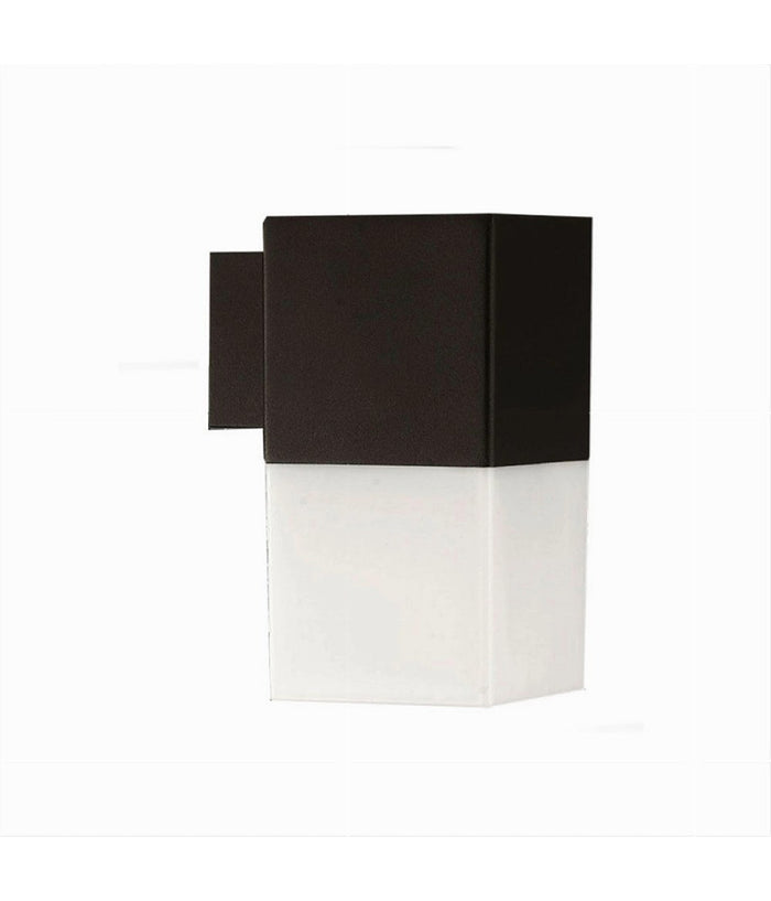 Applique A Muro Per Esterno Lampada Da Parete In Alluminio Attacco E27 Ip44 B160  Nero       