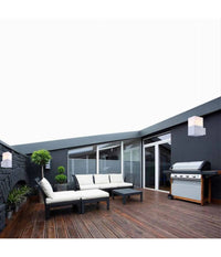 Applique A Muro Per Esterno Lampada Da Parete In Alluminio Attacco E27 Ip44 B160  Bianco       