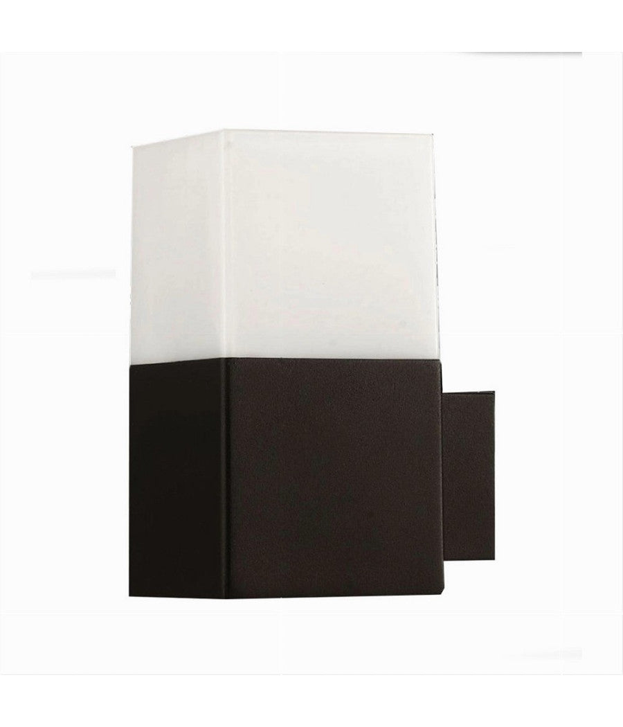 Applique A Muro Per Esterno Lampada Da Parete In Alluminio Attacco E27 Ip44 B160  Nero       