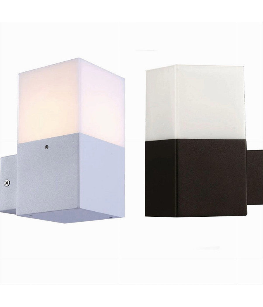 Applique A Muro Per Esterno Lampada Da Parete In Alluminio Attacco E27 Ip44 B160         