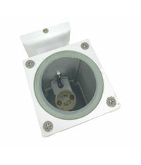 Applique A Parete Per Esterno Giardino Ip55 Lampada Lampadina Attacco Gu10  Bianco       