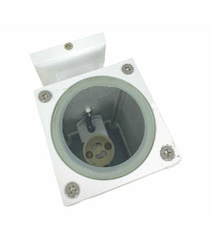 Applique A Parete Per Esterno Giardino Ip55 Lampada Lampadina Attacco Gu10  Bianco       