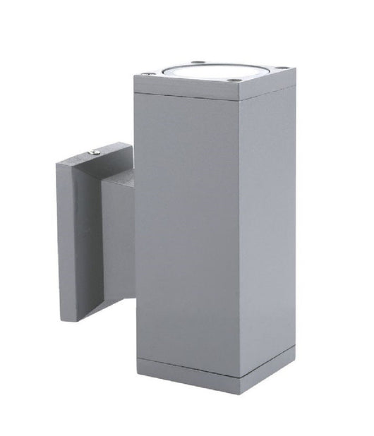 Applique A Parete Per Esterno Giardino Ip55 Lampada Lampadina Attacco Gu10  Grigio       