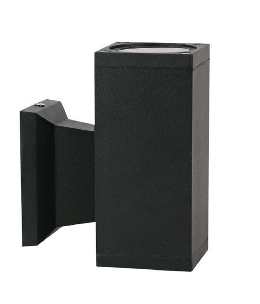 Applique A Parete Per Esterno Giardino Ip55 Lampada Lampadina Attacco Gu10  Nero       