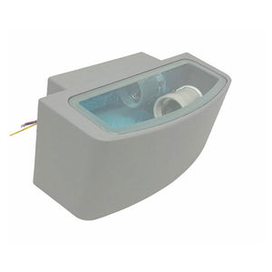 Applique A Parete Per Esterno Ip44 Attacco E27 Luce Lampada Da Muro Grigio Es29