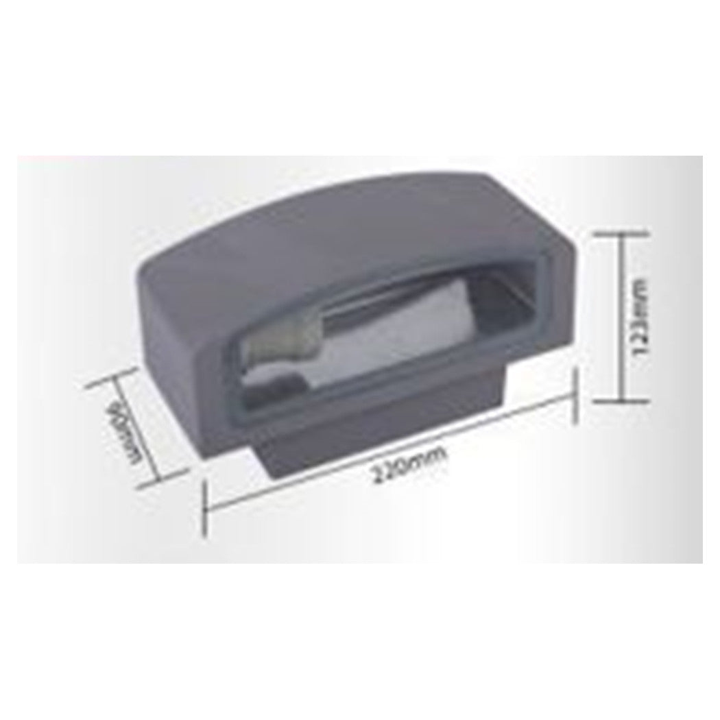 Applique A Parete Per Esterno Ip44 Attacco E27 Luce Lampada Da Muro Grigio Es29