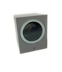 Applique A Parete Quadrato Lampada Muro Moderna Esterno Attacco Gu10 Ip65 Es54  Grigio       