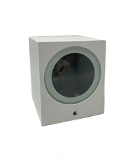 Applique A Parete Quadrato Lampada Muro Moderna Esterno Attacco Gu10 Ip65 Es54         