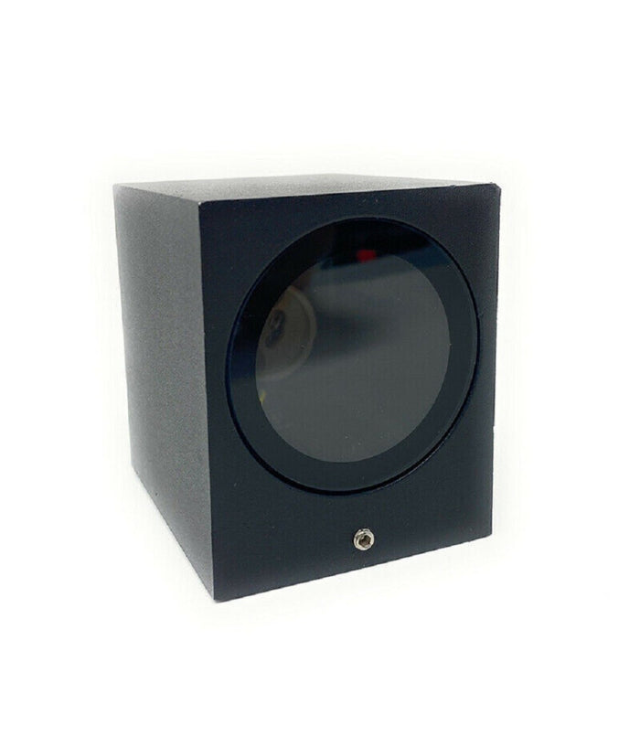 Applique A Parete Quadrato Lampada Muro Moderna Esterno Attacco Gu10 Ip65 Es54         