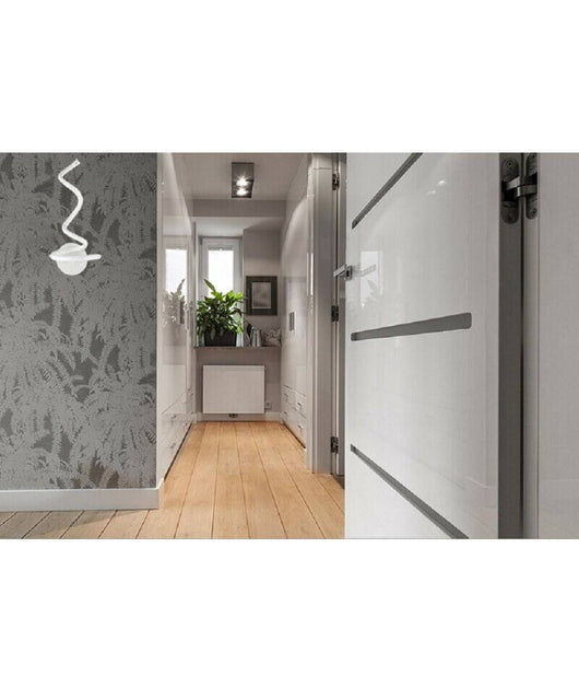 Applique A Parete Spirale Per Interni A Led 12 W Luce Fredda Calda Naturale E24  -bianco Freddo      -