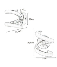 Applique A Parete Stilizzato 9 W Spirale Argento Tre Colorazioni Di Luce E58-a3c         