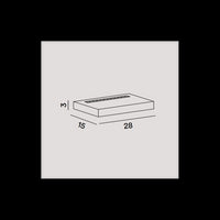 Applique BED da parete a led in alluminio 16W 28 cm Bianca Perenz