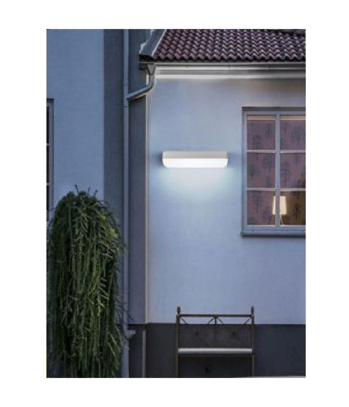 Applique Bianco Da Esterno 12w Luce Fredda 6500k Naturale 4000k Calda 3000k Es63         