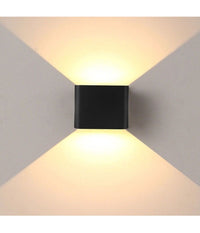 Applique Cubo Led 40w Per Uso Esterno Ip65 Doppia Luce Regolabile 3600 Lumen         