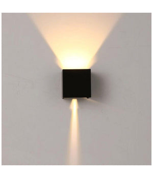 Applique Cubo Led 40w Per Uso Esterno Ip65 Doppia Luce Regolabile 3600 Lumen         