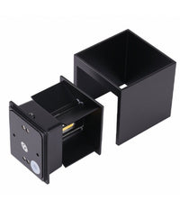 Applique Cubo Led 40w Per Uso Esterno Ip65 Doppia Luce Regolabile 3600 Lumen  -bianco Freddo      -