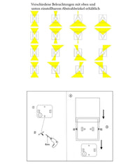Applique Cubo Led Impermeabile Da Esterno Da Parete In Alluminio Da 10w 1200 Lmn         