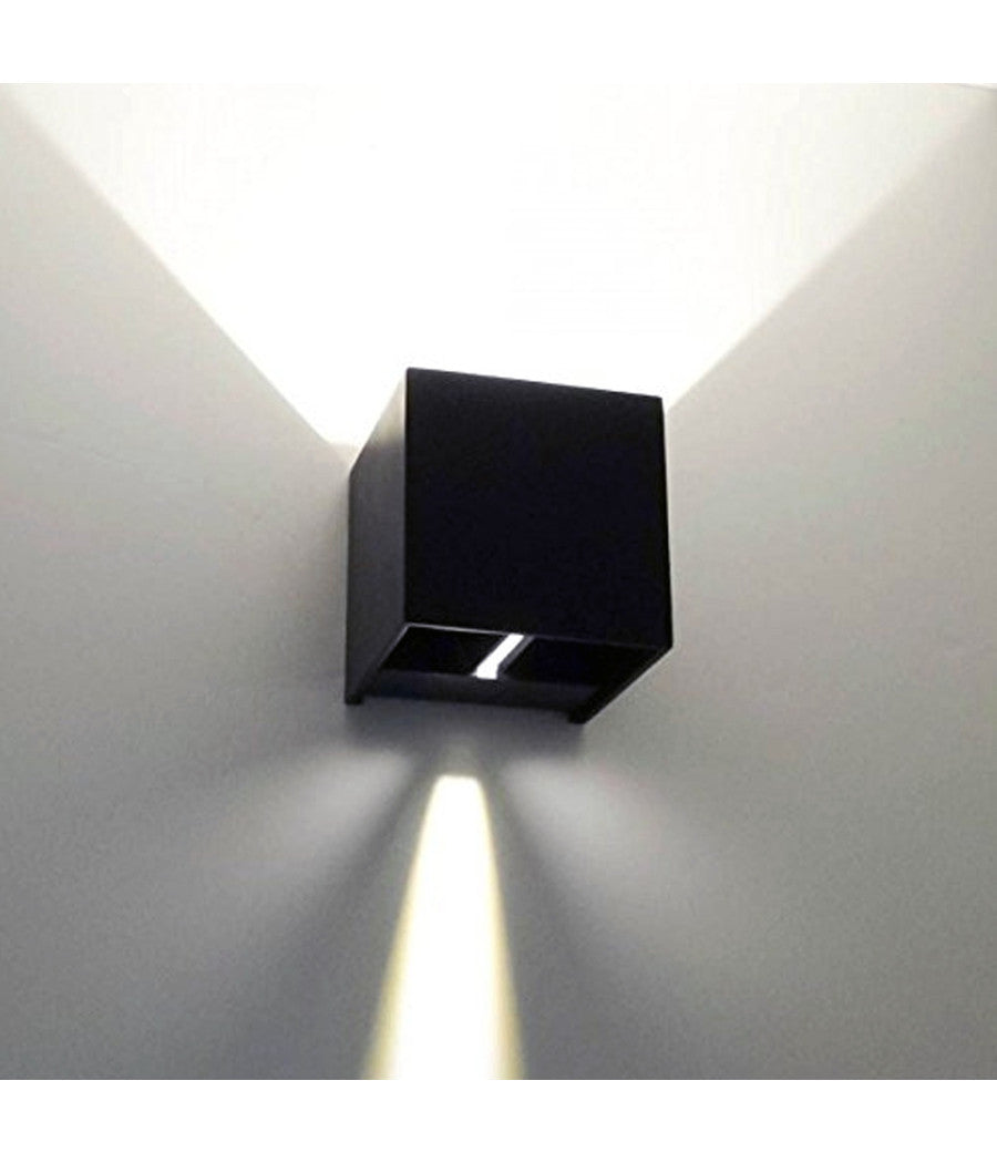 Applique Cubo Led Impermeabile Da Esterno Da Parete In Alluminio Da 10w 1200 Lmn  -bianco Freddo      -