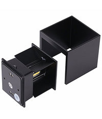 Applique Cubo Led Impermeabile Da Esterno Da Parete In Alluminio Da 10w 1200 Lmn         