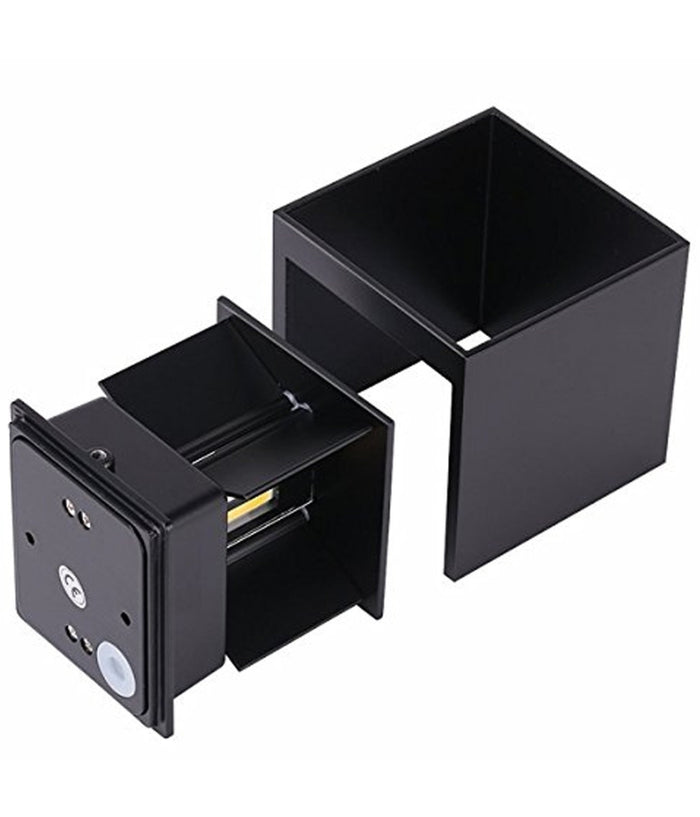 Applique Cubo Led Impermeabile Da Esterno Da Parete In Alluminio Da 10w 1200 Lmn         