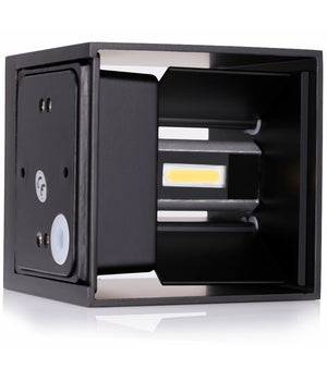 Applique Cubo Led Impermeabile Da Esterno Da Parete In Alluminio Da 10w 1200 Lmn  -bianco Freddo      -