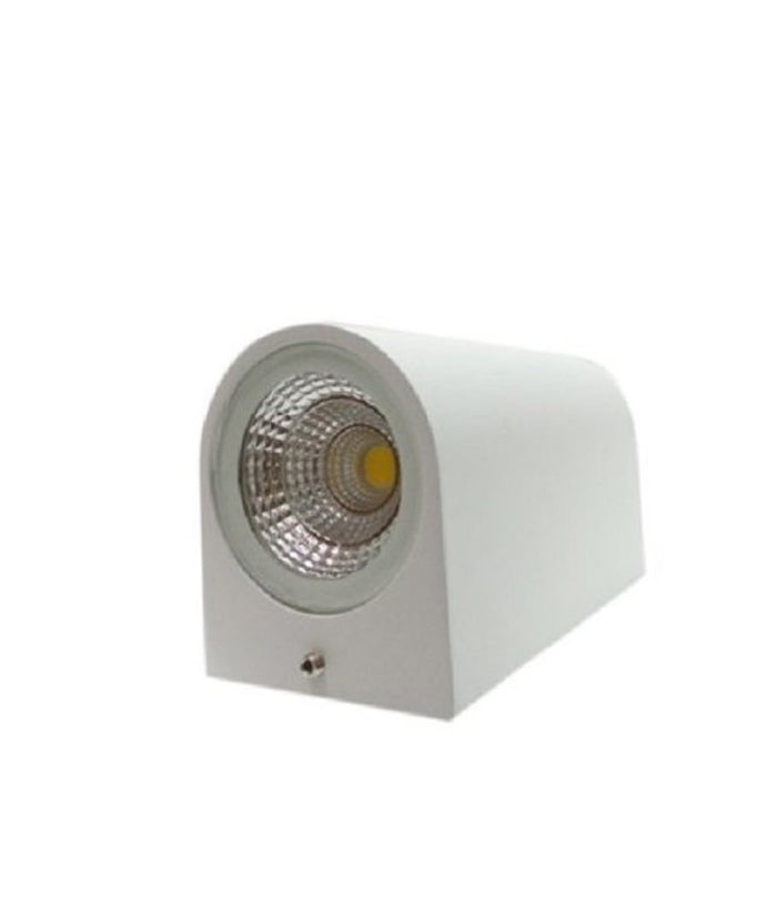 Applique Da Esterno Cilindro Up&down Lampada Da Parete Giardino 2xgu10 Ip65 Es14  Bianco       