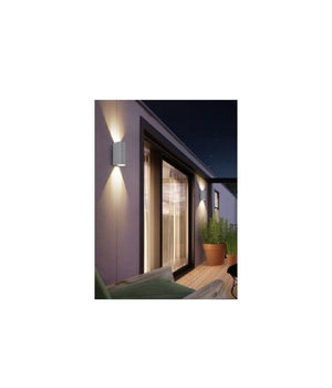 Applique Da Esterno Cilindro Up&down Lampada Da Parete Giardino 2xgu10 Ip65 Es14         