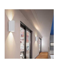 Applique Da Esterno Cilindro Up&down Lampada Da Parete Giardino 2xgu10 Ip65 Es14         