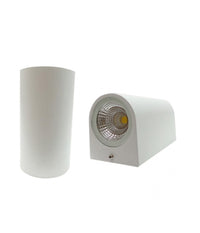 Applique Da Esterno Cilindro Up&down Lampada Da Parete Giardino 2xgu10 Ip65 Es14         