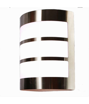 Applique Da Esterno In Acciaio A Fasce Attacco E27 Lampada Da Parete Ip44 S250-a         