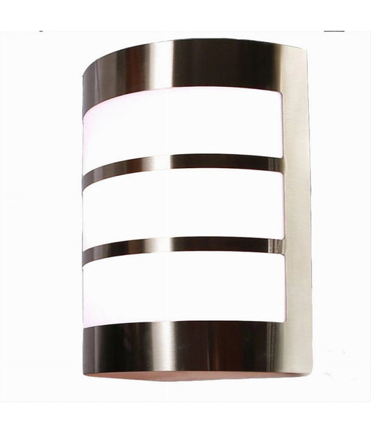 Applique Da Esterno In Acciaio A Fasce Attacco E27 Lampada Da Parete Ip44 S250-a         