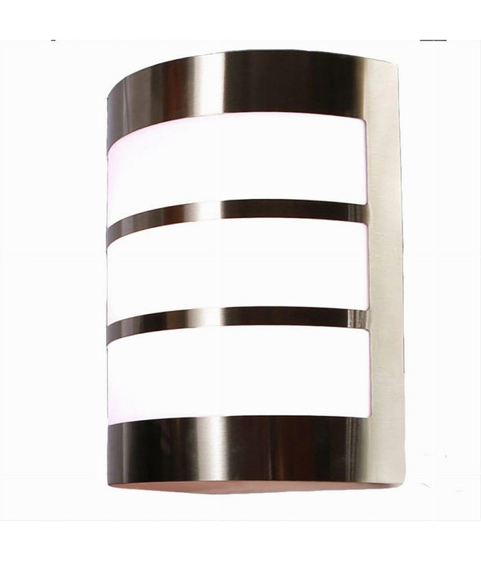 Applique Da Esterno In Acciaio A Fasce Attacco E27 Lampada Da Parete Ip44 S250-a         
