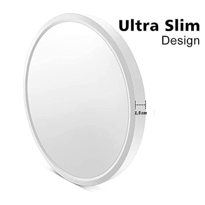 Trade Shop - Applique Da Muro Parete Led Rotondo 18w Ip44 Tre Temperature Di Luce Es-pn300-3c -