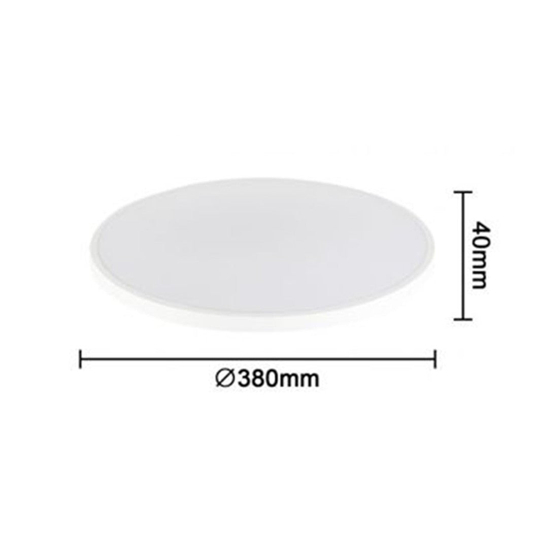 Trade Shop - Applique Da Muro Parete Led Rotondo 32 W Ip44 3 Temperature Di Luce Es-pn380-3c -