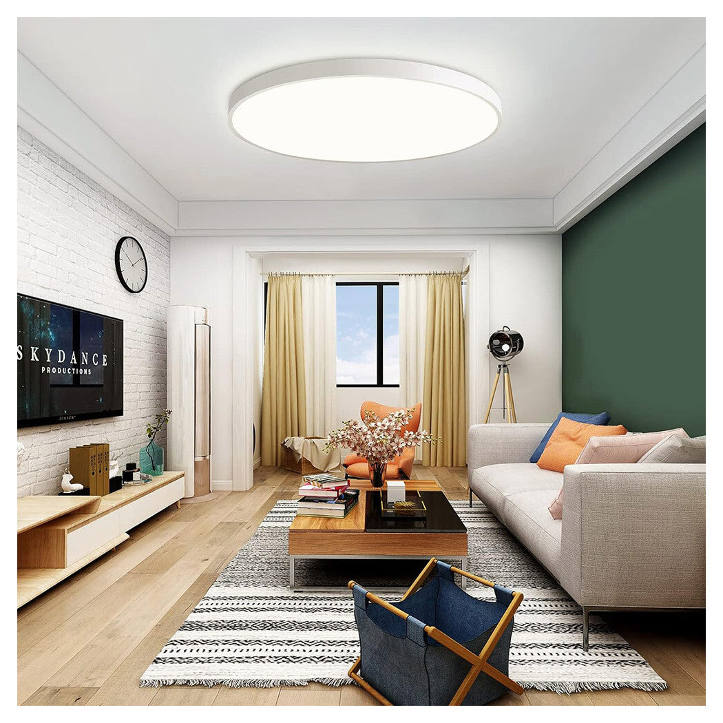 Trade Shop - Applique Da Muro Parete Led Rotondo 42watt Ip44 Tre Temperature Luce Es-pn480-3c -