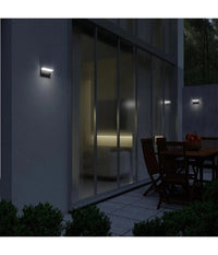 Applique Da Muro Per Esterno Led 10 W Lampada Da Parete Nero Facciata Ip54 B82-n  -bianco Freddo      -