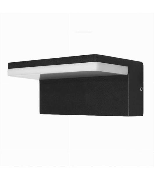 Applique Da Muro Per Esterno Led 10 W Lampada Da Parete Nero Facciata Ip54 B82-n         