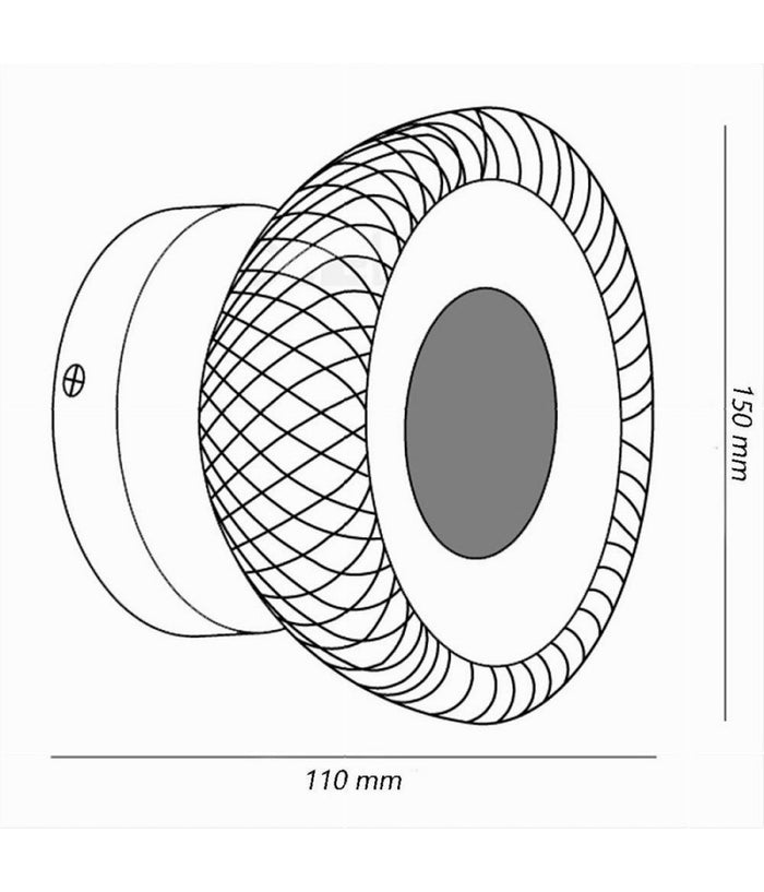 Applique Da Muro Stile Industriale Lampada Decorativa In Metallo Attacco G9 Aq48  Bianco       