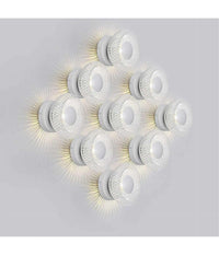 Applique Da Muro Stile Industriale Lampada Decorativa In Metallo Attacco G9 Aq48  Bianco       