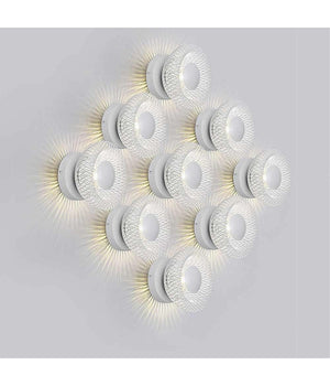 Applique Da Muro Stile Industriale Lampada Decorativa In Metallo Attacco G9 Aq48  Bianco       