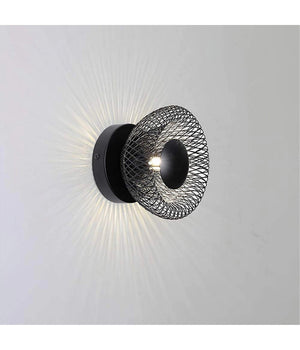 Applique Da Muro Stile Industriale Lampada Decorativa In Metallo Attacco G9 Aq48  Nero       